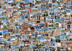 world travel collage