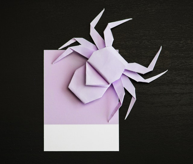 Vik origami av boksidor
